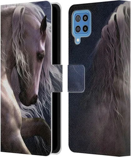 Vista 146 de Head Case Designs Officially Licensed Laurie Prindle A Morgan Christmas Western Stallion Leather Wallet Case Compatible with Samsung Galaxy A07 4G