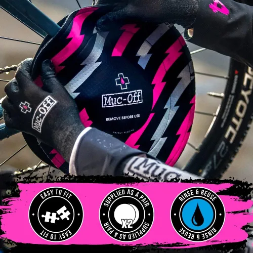 Vista 5 de Muc Off Kit esencial de lavado y transmisión de bicicletas + cubiertas de freno de disco. Limpia, protege tu bicicleta