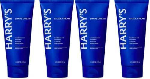 Vista 8 de Harry's Crema de afeitar para hombres con aloe y eucalipto, paquete de 4, 2 onzas, acondiciona la piel y suaviza el vello facial, esenciales