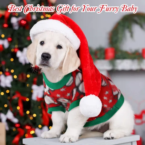 Vista 4 de 8 piezas de suéteres para perro, hembra, niño, ropa de invierno para chihuahua, suéter de cachorro, camisa cálida para cachorros, forro polar
