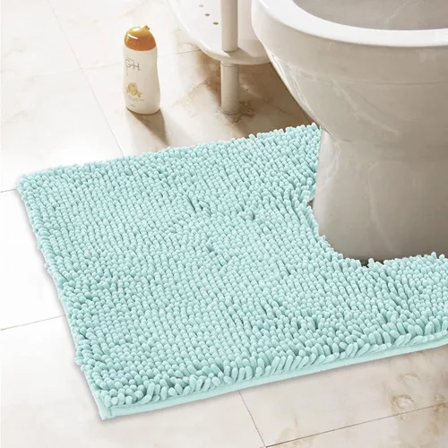 Vista 35 de Tapetes de baño pequeños de felpilla de 22 x 14 pulgadas, tapetes de baño absorbentes de felpa, de secado rápido, suaves y lavables a máquina