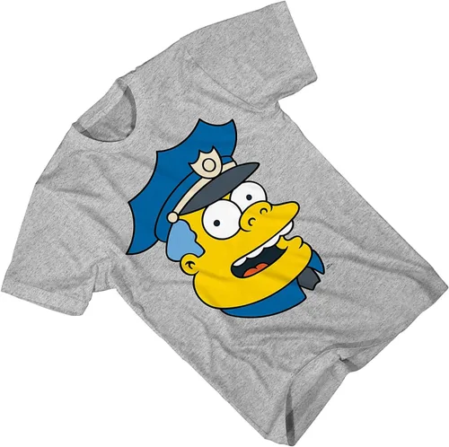 Vista 4 de The Simpsons Camisa Homer para hombre - Homer, Moe Szyslak, Chief Wiggum, Ned Flanders, Bart, Lisa Big Face Costume Camiseta de cosplay