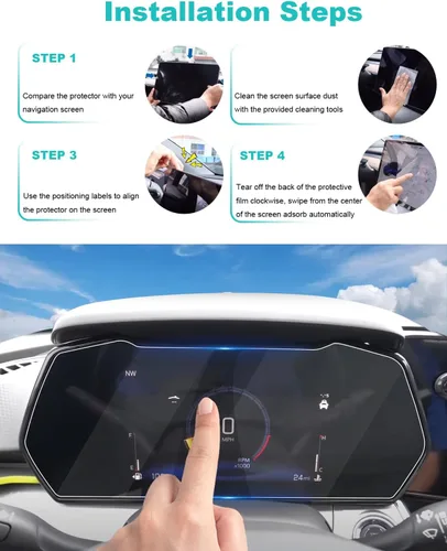 Vista 2 de YEE PIN 2024 2025 2026 Chevy Trax 8" Digital Cluster Protector de pantalla para Chevy Trax LT/2RS/ACTIV 8 pulgadas - Digital Cluster Touch Screen