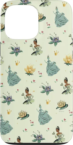 Vista 23 de iPhone 16 Disney Princess Tiana La Princesa y la Rana Print Case