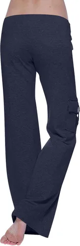 Vista 4 de SMIDOW Pantalones cargo de yoga de cintura alta para mujer, talla grande, pierna ancha, corte de bota, pantalones de entrenamiento para gimnasio