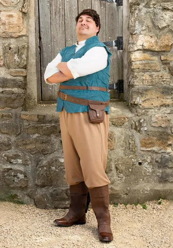 Vista 4 de Disneys Tangled Flynn Rider - Disfraz de jinete para hombre talla grande