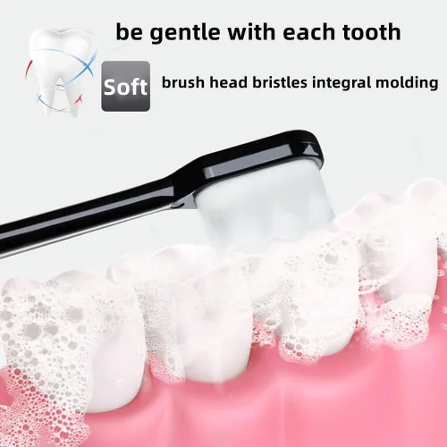 Vista 7 de 6 cepillos de dientes extra suaves para dientes sensibles, cepillo de dientes de limpieza profunda, cepillo de dientes manual, buen efecto