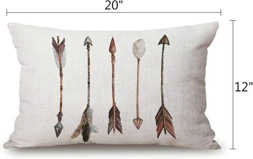 Vista 50 de Fundas de almohada de 12 x 20 pulgadas, decoración rústica de granja, sé feliz, fundas de almohada de algodón y lino, citas inspiracionales con Jcp20