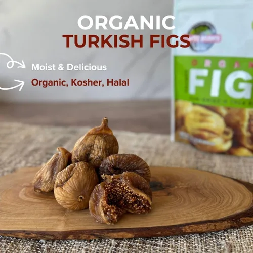 Vista 2 de Perfect Delights Higos turcos orgánicos, veganos, higos deshuesados secados al sol, aperitivo de fruta saludable para niños y adultos, paquete