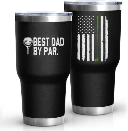 Vista 14 de Vaso de acero inoxidable aislado de 30 onzas con tapa y popote para el Día del Padre, Navidad y cumpleaños