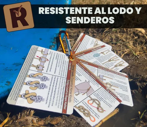 Vista 5 de ReferenceReady Tarjetas de Nudo de Caballo – Guía de Bolsillo para 19 Paquetes y Nudos de Montar a Caballo - Cosas de Caballo para Niñas y Niños