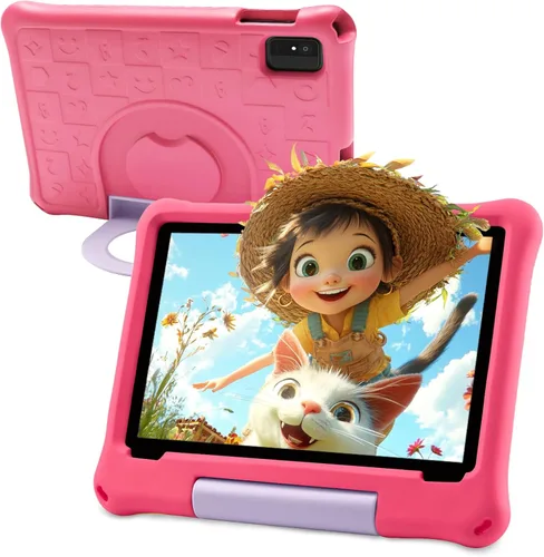 Vista 11 de Tableta de 10 pulgadas para niños con control parental, 8 (4+4) GB de RAM 64 GB ROM, Octa Core, WiFi 6, batería de 5000 mAh, GMS - Tableta para Azul
