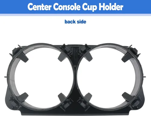 Vista 6 de Osompar Inserto Compatible con Portavasos de Consola Central para Mercedes-Benz C180 C200 C250 C300 C350 C400 C43 C450 C63 2015-2021 Reemplaza