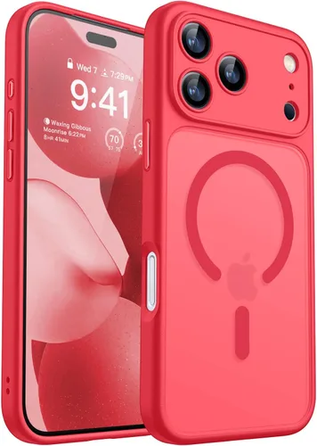 Vista 52 de CANSHN Funda magnética compatible con iPhone Air (6.5 pulgadas), mejorada [protección completa de la cámara] [compatible con Magsafe]