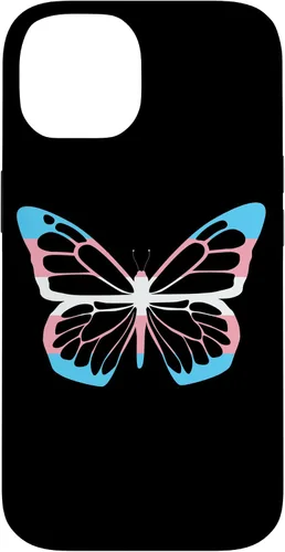Vista 4 de Funda para iPhone 13 Pro Max Transgénero Mariposa Igualdad Transexual Bandera Trans Pride