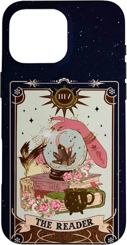 Vista 19 de Tarot Card Lover Tarot Reader Fortune Teller Book Lover Funda para iPhone 17
