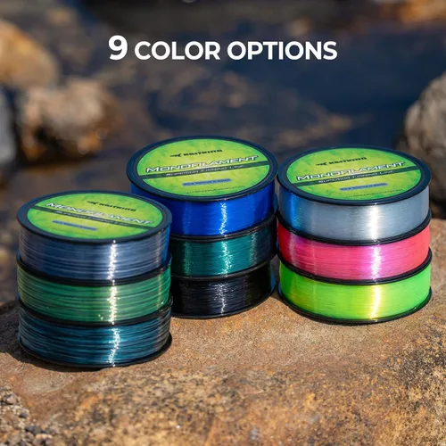 Vista 9 de KastKing Premium Monofilament Fishing Line, Abrasion Resistant & Low Memory