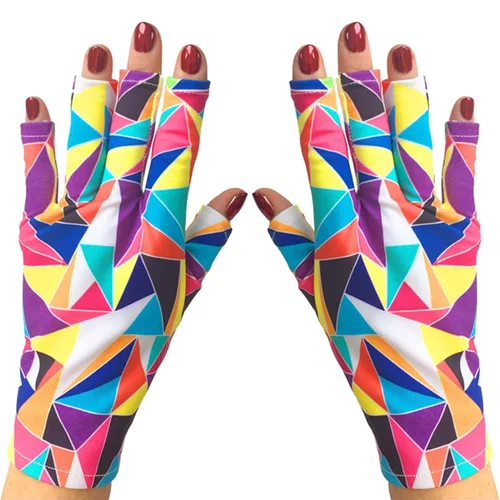 Vista 72 de ManiGlovz - Guantes de uñas originales con protección UPF 50+ UV Manicura de gel y guantes anti UV sin dedos para mujeres Se pueden utilizar
