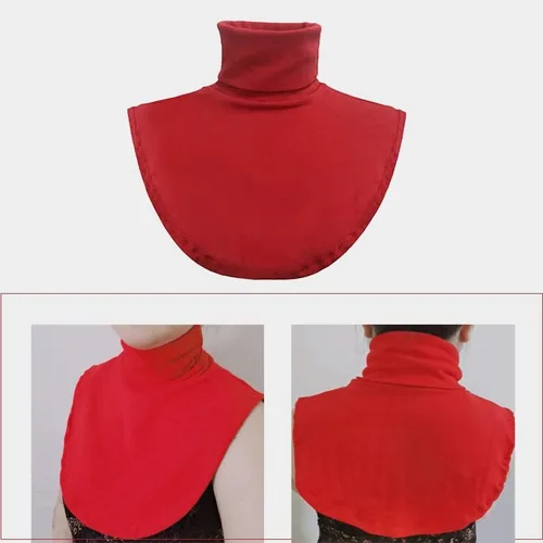 Vista 7 de Joyci Collar de cuello alto de moda unisex de algodón simple Dickey