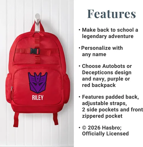 Vista 4 de Let's Make Memories Mochila Personalizada - TRANSFORMERS - Autobots - Navy Azul marino