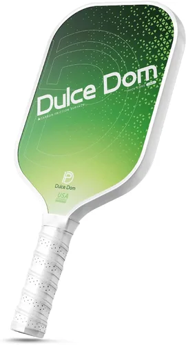 Vista 14 de Dulce DOM Juego de 2/4 palas de pickleball aprobadas por USAPA, 4 bolas de pickleball para interiores y exteriores, raqueta de superficie de fibra