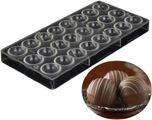 Vista 30 de Grainrain molde de chocolate de policarbonato, molde de barra de chocolate de policarbonato en forma de corazón, regalo para el día de San Valentín 1