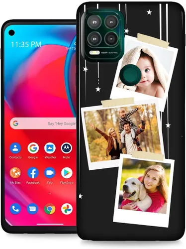 Vista 29 de Funda personalizada para Motorola Moto G Stylus 5G con nombre de foto y texto – GStylus 5G personalizada para teléfono móvil/smartphone/teléfono