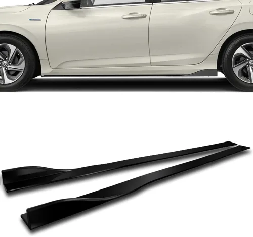 Vista 6 de Q1-TECH, 9 piezas de extensión de labio delantero del parachoques y faldón lateral compatible con Mercedes-Benz Clase E E43 AMG E200 E250 E300 E350