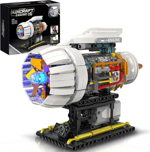 Vista 10 de V8 Kit de modelo de motor que funciona, construye tu propio mini motor de automóvil visible, juego de construcción de experimentos de ciencia física