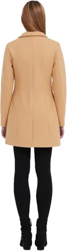 Vista 3 de GETUBACK Abrigo largo medio para mujer, chaqueta de guisante para niñas delgadas
