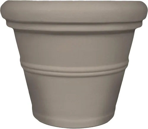 Vista 9 de Tusco Products RR135BK Classic - Maceta de jardín con borde enrollado, 13.5 pulgadas, color negro