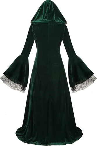 Vista 3 de Colorful House - Disfraz de princesa renacentista talla extragrande para mujer, vestido medieval