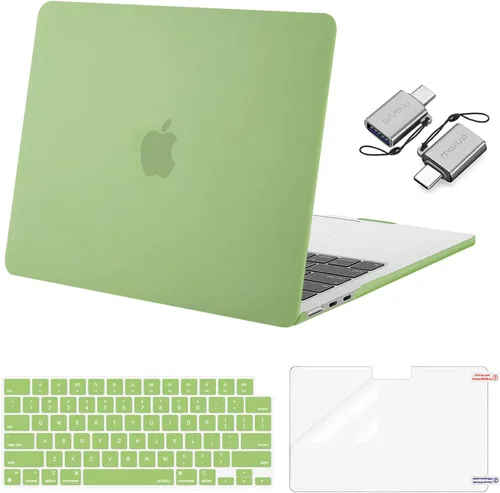 Vista 43 de Mosiso Funda para MacBook Air de 13 y 13.6 pulgadas, 2024, 2023 y 2022, M3 A3113, M2 A2681, Touch ID, carcasa rígida, cubierta de teclado, protector