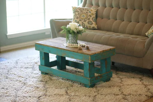 Vista 3 de Turquoise Combo Coffee Table