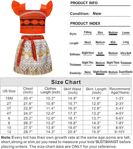 Vista 7 de Jurebecia Little Girls Princess Costume Two-Piece Dress up Adventure Outfit Fancy Birthday Party Halloween Dress