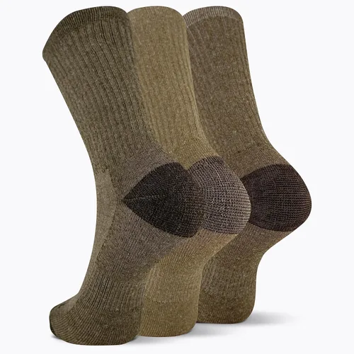 Vista 5 de Merrell Paquete de 3 calcetines de senderismo para mujer (pestaña de corte bajo/cuarto/tripulación)