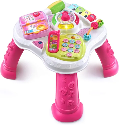 Vista 2 de VTech Sit-To-Stand - Mesa para aprender y descubrir, color rosa