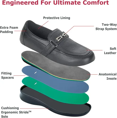 Vista 7 de Orthofeet - Alivio del dolor de pies y talón, ancho extendido, mejor fascitis plantar, ortopédica, diabética para mujer, Chelsea