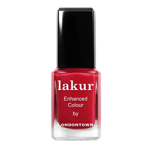 Vista 10 de LONDONTOWN Lakur Nail Polish - Red, Long-Lasting, Streak-Free, Chip-Resistant 21+ Free Non-Toxic Vegan Nail Color, Strengthens & Hydrates Nails