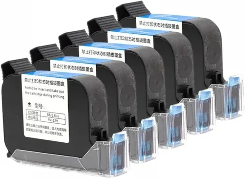 Vista 4 de Compatible Ink Cartridge 2588 JS12 42ML 12.7mm Black Red Blue Green Universal for Handheld Inkjet Printers Quick Drying Printer Ink Works with