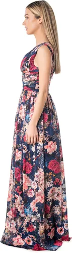 Vista 2 de Dress the Population Vestido largo Jaclyn ajustado y acampanado para mujer