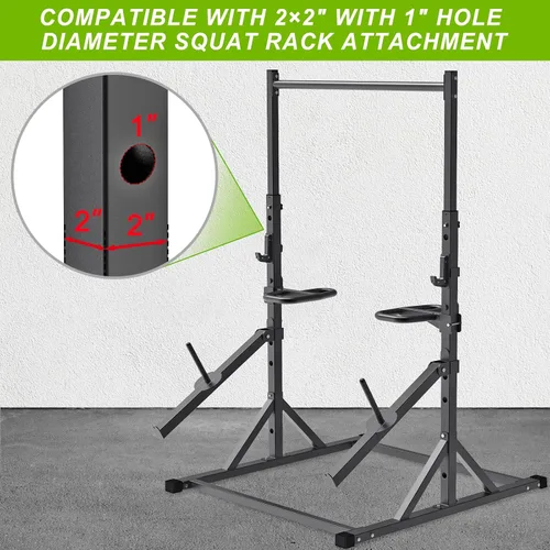 Vista 2 de SELEWARE Power Cage Accessories, Dip Handles, Pull‑Up Stations, and Multi‑Grip Training Attachments