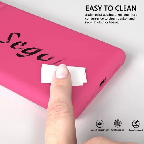Vista 3 de Diseñada para Pixel 7 Pro, funda de goma de gel de silicona líquida a prueba de golpes, cojín de forro de tela de microfibra suave compatible