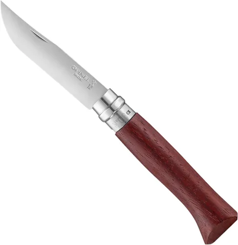 Vista 11 de Opinel Cuchillo plegable de acero inoxidable No.08 con mango de madera de roble