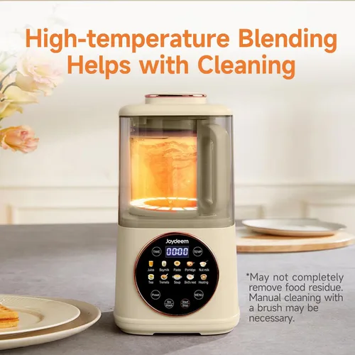 Vista 6 de Joydeem JD-J03 Licuadora de Cocina con Escudo Insonorizado, Licuadora de Calor y Frío para Leche de Soja y Jugo sin Filtro, 8 Velocidades y Control