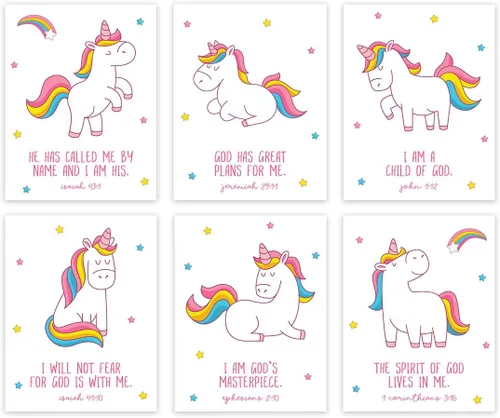 Vista 13 de Andaz Press Póster de arte de pared colgante sin marco con versículos bíblicos cristianos, citas para habitación de niños, 8.5 x 11 pulgadas
