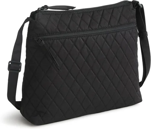 Vista 2 de Vera Bradley Bolso cruzado hipster de algodón de primera calidad con cremallera original para mujer Moonless Night
