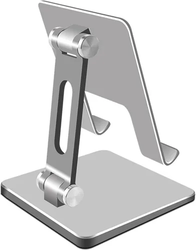 Vista 7 de Tissting Soporte ajustable para tableta, soporte para tableta de aleación de aluminio, plegable, antideslizante, soporte de escritorio, portátil