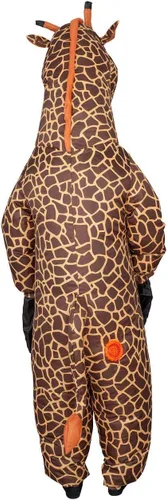 Vista 2 de Traje inflable unisex de jirafa para adultos, disfraz de Halloween y cosplay