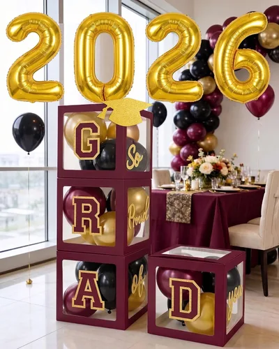 Vista 10 de Kit de guirnalda de globos morado real dorado blanco 126 piezas globos de papel aluminio de corona de explosión estelar de lujo de doble relleno